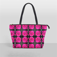 Roses Fleurs Abstrait Classic Shoulder Handbag by kcreatif