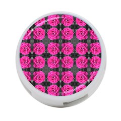 Roses Fleurs Abstrait 4-port Usb Hub (one Side) by kcreatif