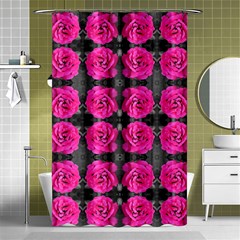 Roses Fleurs Abstrait Shower Curtain 48  X 72  (small)  by kcreatif