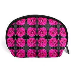 Roses Fleurs Abstrait Accessory Pouch (large) by kcreatif