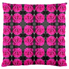 Roses Fleurs Abstrait Standard Flano Cushion Case (one Side) by kcreatif