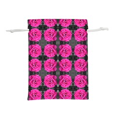 Roses Fleurs Abstrait Lightweight Drawstring Pouch (l) by kcreatif