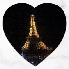 Tour Eiffel Paris Nuit Jigsaw Puzzle (heart) by kcreatif