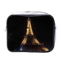 Tour Eiffel Paris Nuit Mini Toiletries Bag (one Side) by kcreatif