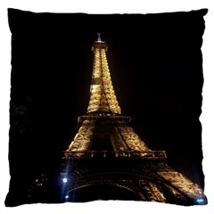 Tour Eiffel Paris Nuit Large Cushion Case (two Sides) by kcreatif