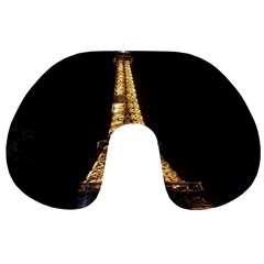 Tour Eiffel Paris Nuit Travel Neck Pillow by kcreatif