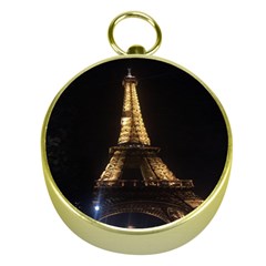 Tour Eiffel Paris Nuit Gold Compasses by kcreatif