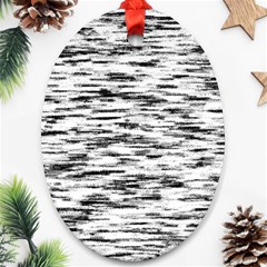 Texture Noir/gris Oval Ornament (two Sides) by kcreatif