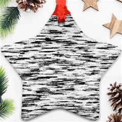 Texture Noir/gris Star Ornament (two Sides) by kcreatif