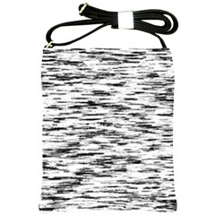 Texture Noir/gris Shoulder Sling Bag by kcreatif