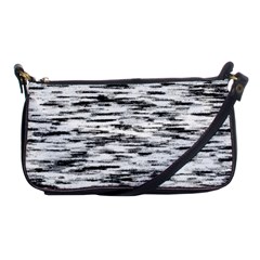 Texture Noir/gris Shoulder Clutch Bag