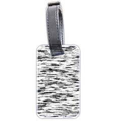 Texture Noir/gris Luggage Tag (two Sides) by kcreatif