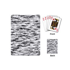 Texture Noir/gris Playing Cards Single Design (mini) by kcreatif