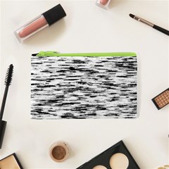 Texture Noir/gris Cosmetic Bag (xs) by kcreatif