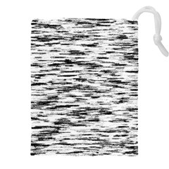 Texture Noir/gris Drawstring Pouch (5xl)