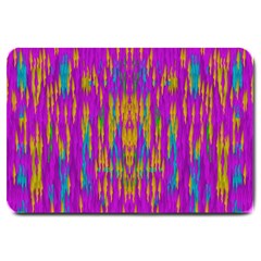 Festive Rainbow, Season To Wear Popart Large Doormat  by pepitasart