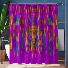 Festive Rainbow, Season To Wear Popart Shower Curtain 60  X 72  (medium)  by pepitasart