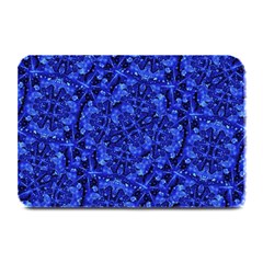 Blue Fancy Ornate Print Pattern Plate Mats by dflcprintsclothing