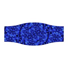 Blue Fancy Ornate Print Pattern Stretchable Headband by dflcprintsclothing