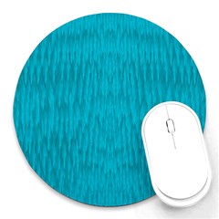 Festive Rainbow, Season To Wear Blue Round Mousepads