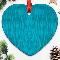 Festive Rainbow, Season To Wear Blue Ornament (Heart)