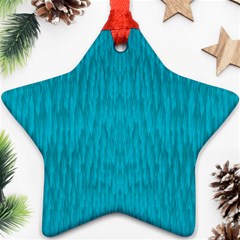 Festive Rainbow, Season To Wear Blue Star Ornament (two Sides) by pepitasart