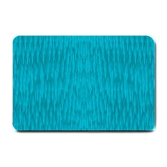 Festive Rainbow, Season To Wear Blue Small Doormat  by pepitasart