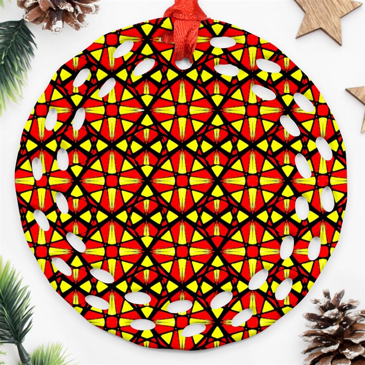 Rby 96 Round Filigree Ornament (Two Sides)