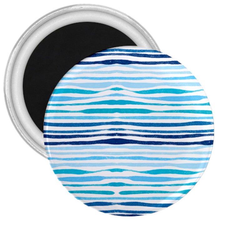 BLUE WAVES PATTERN 3  Magnets