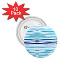 BLUE WAVES PATTERN 1.75  Buttons (10 pack) Front