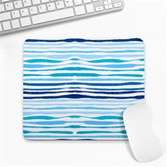 Blue Waves Pattern Large Mousepads