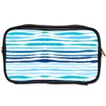 BLUE WAVES PATTERN Toiletries Bag (One Side) Front