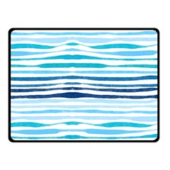 Blue Waves Pattern Fleece Blanket (small) by designsbymallika