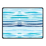 BLUE WAVES PATTERN Fleece Blanket (Small) 50 x40  Blanket Front