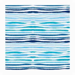 Blue Waves Pattern Medium Glasses Cloth (2 Sides) by designsbymallika