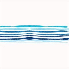 Blue Waves Pattern Large Bar Mats by designsbymallika