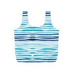 BLUE WAVES PATTERN Full Print Recycle Bag (S) Front