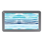 BLUE WAVES PATTERN Memory Card Reader (Mini) Front