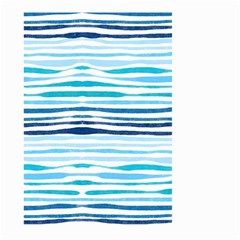 Blue Waves Pattern Large Garden Flag (two Sides) by designsbymallika