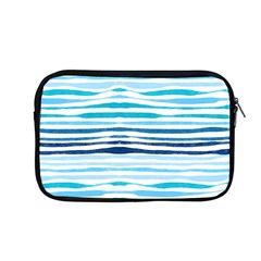 Blue Waves Pattern Apple Macbook Pro 13  Zipper Case by designsbymallika