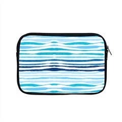 Blue Waves Pattern Apple Macbook Pro 15  Zipper Case by designsbymallika