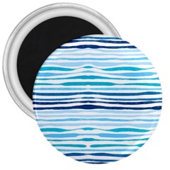 Blue Waves Pattern 3  Magnets by designsbymallika