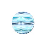 BLUE WAVES PATTERN Golf Ball Marker Front