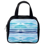 BLUE WAVES PATTERN Classic Handbag (One Side) Front