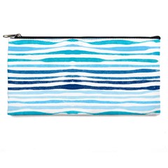 Blue Waves Pattern Pencil Cases by designsbymallika