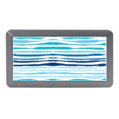 Blue Waves Pattern Memory Card Reader (mini) by designsbymallika