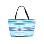 BLUE WAVES PATTERN Classic Shoulder Handbag Front