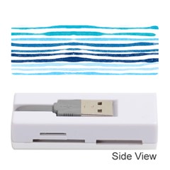 Blue Waves Pattern Memory Card Reader (stick) by designsbymallika