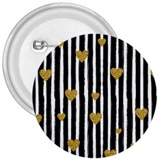 Stripes Heart Pattern 3  Buttons by designsbymallika