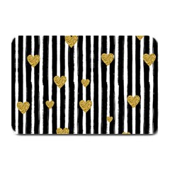 Stripes Heart Pattern Plate Mats by designsbymallika